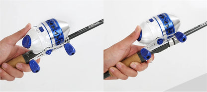 ZUKIBO Portable Slingshot Fishing Reel 4.0:1 High Speed Reel Left Right Hand Catapult Hunting Shooting Closed Fish Reel New