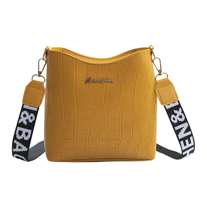 New Women'S Classic Shoulder Handbag Multi-Functional Fashion Crossbody Bag Wide Shoulder Strap Mini Pu Leather Mobile Wallet