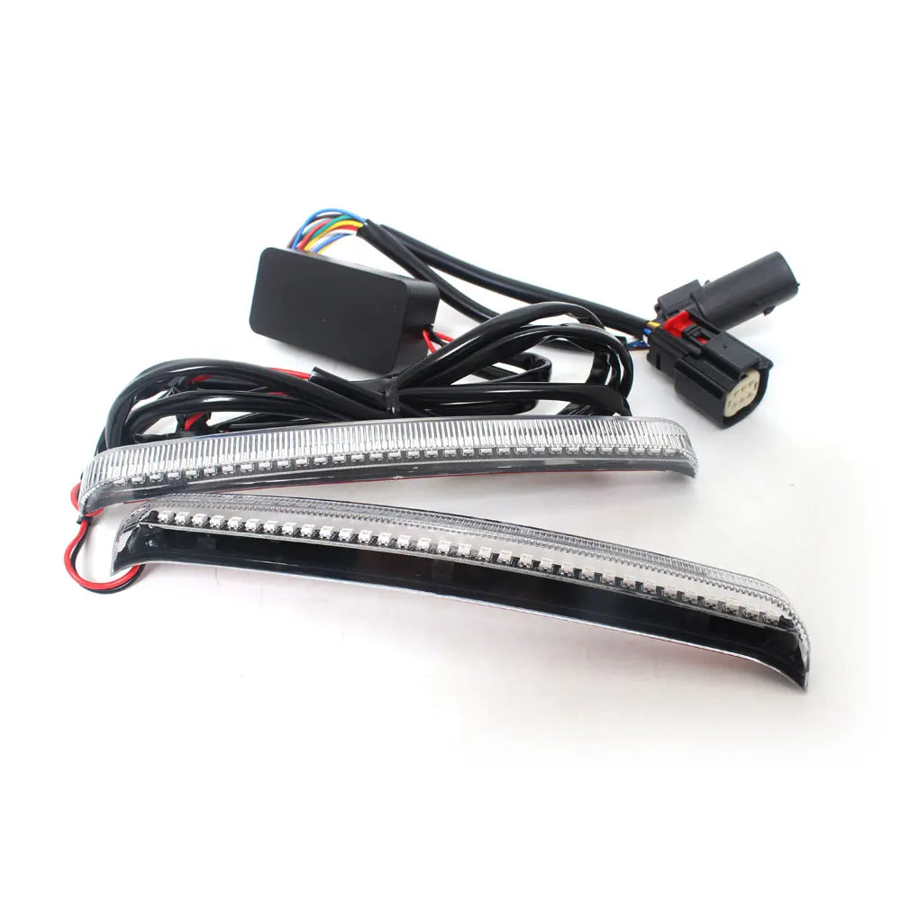 Motorcycle Saddlebag LED Flowing Light Turn Signal Brake Running Lamp For Harley Touring Road King Electra Street Glide 2014-23