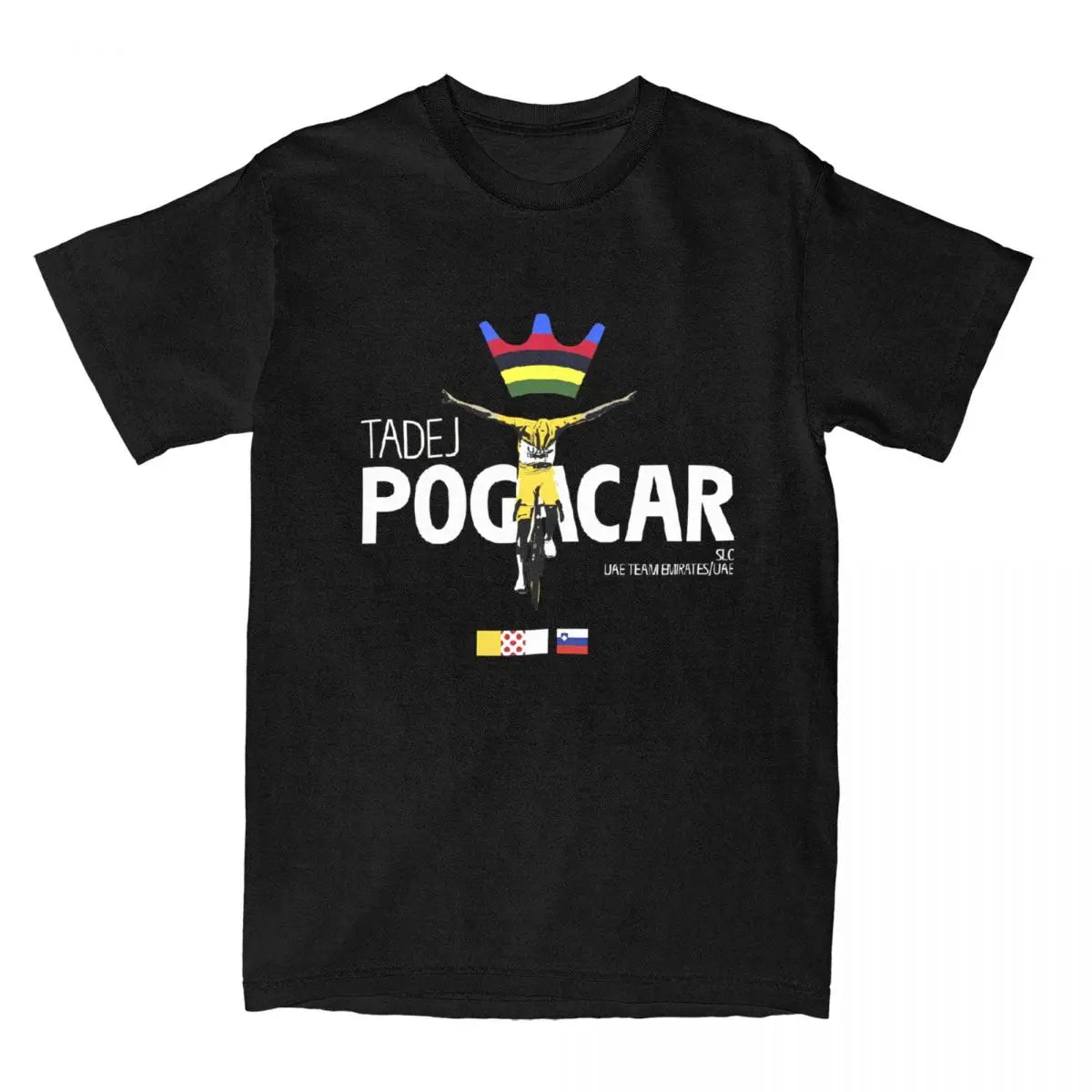 Men's Tadej Pogacar Cycling Pogi Team T-Shirts Cotton Clothing 2025 Summer Tour-De France Women Short Sleeves O-Neck Tshirt Tops