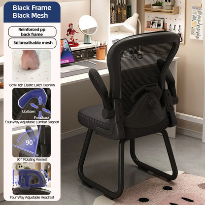 Office Chair Mesh High Back Desk Computer Chairs Dormitory Study Ergonomic Gaming Seats Home Furniture Thickened Seat Cushion