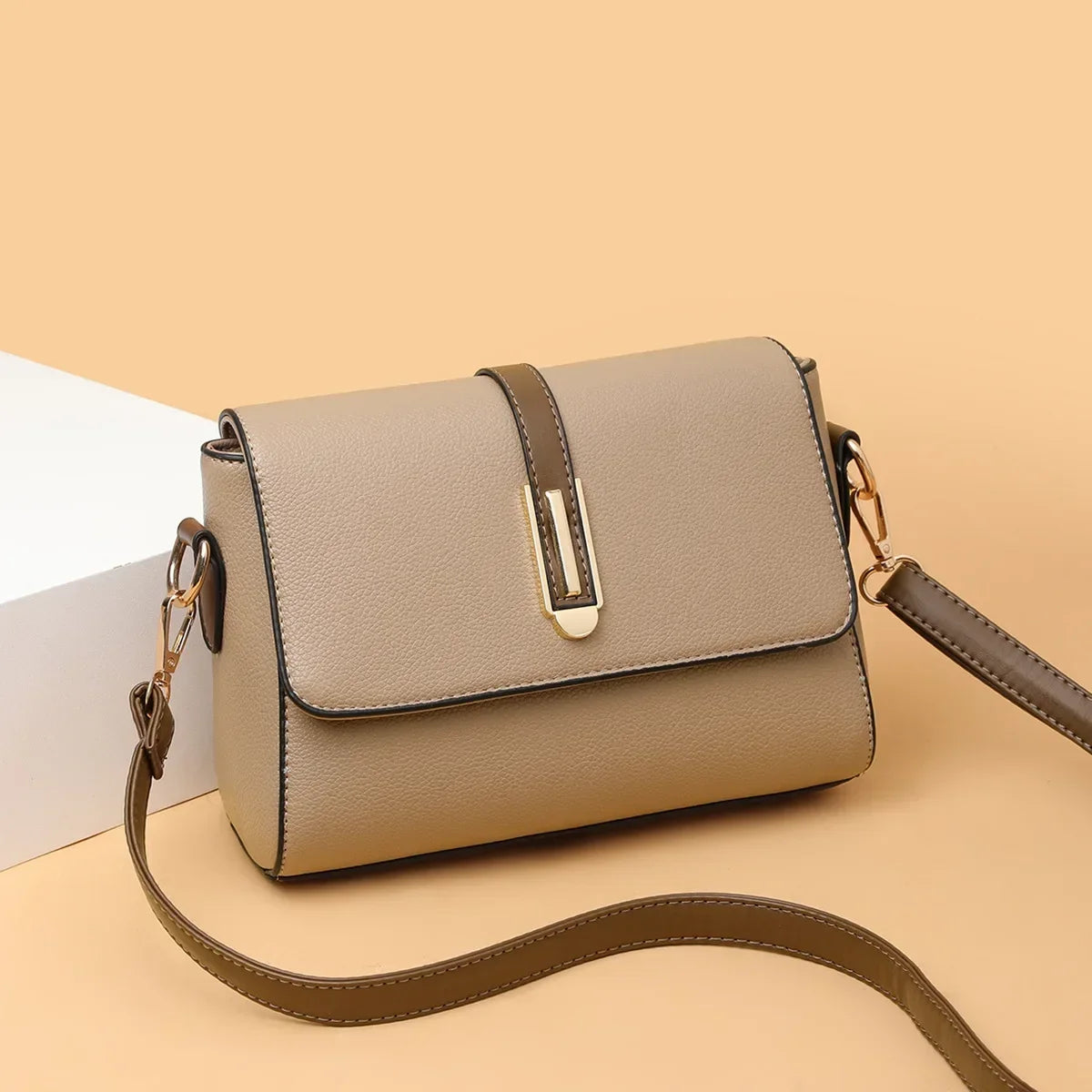 Fashion Crossbody Bag PU Leather Messenger Bag Versatile Sling Shoulder Women's Bag Small Handbags Sac A Main Femme Bolsas