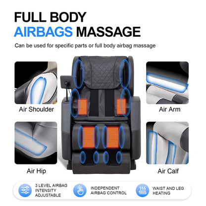Local Dilivery 3 Year Warranty Massage Chair Electric Recliner Home Airbag Full Body Zero Gravity Heating Knead Massager Sofa