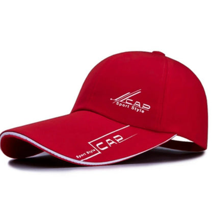 Summer Men Baseball Cap Letter Print Sports Sun Hat Cotton Adjustable Long-Brim Snapback Sun Visor Caps Hip Hop Baseball Hat