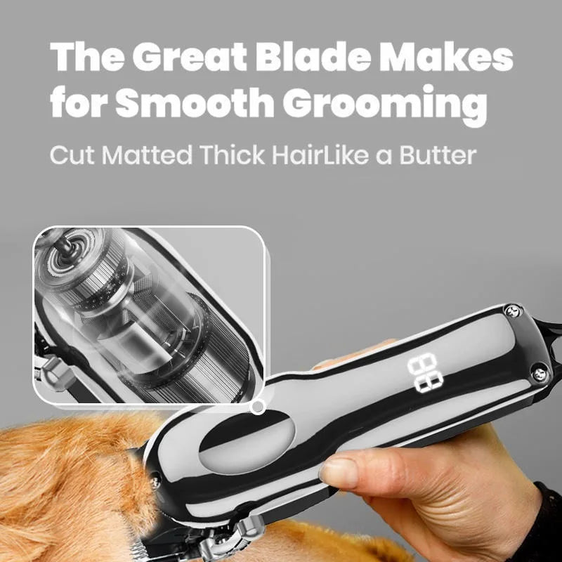 2-in-1 Pet Grooming Kit Professional Pet Grooming Products Steel Hair Remover Blade and Nail Scissors for Cat Dog Pet Beauty Kit