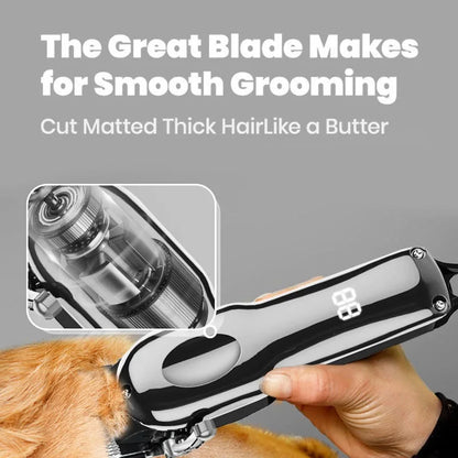2-in-1 Pet Grooming Kit Professional Pet Grooming Products Steel Hair Remover Blade and Nail Scissors for Cat Dog Pet Beauty Kit