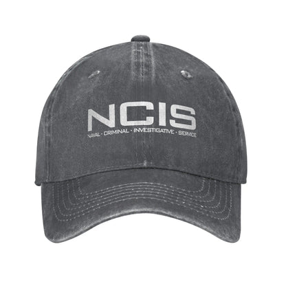 NCIS Naval Criminal Investigative Service Baseball Cap Retro Distressed Washed  Sun Cap Unisex Outdoor Unstructured Soft Hats