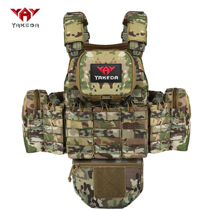 YAKEDA   The eight-piece hunting vest has multiple storage bags and is suitable for hunting training and other scenarios