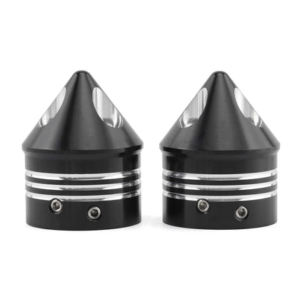 Motorcycle CNC Front Axle Nut Cover Cap Aluminum Black For Harley Sportster XL XG Touring FLHT FLHR FLTRX Dyna VRSC Softail