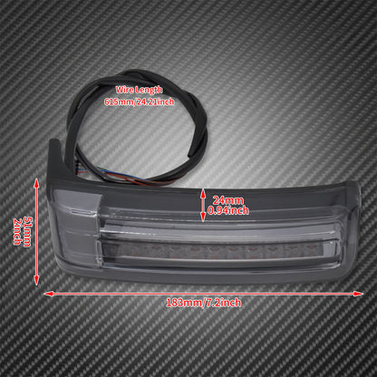 2xMotorcycle LED SaddleBag Turn Lamp Light Run Brake Light For Harley Touring Street Glide Road King FLHR Limited CVO 2014-2022