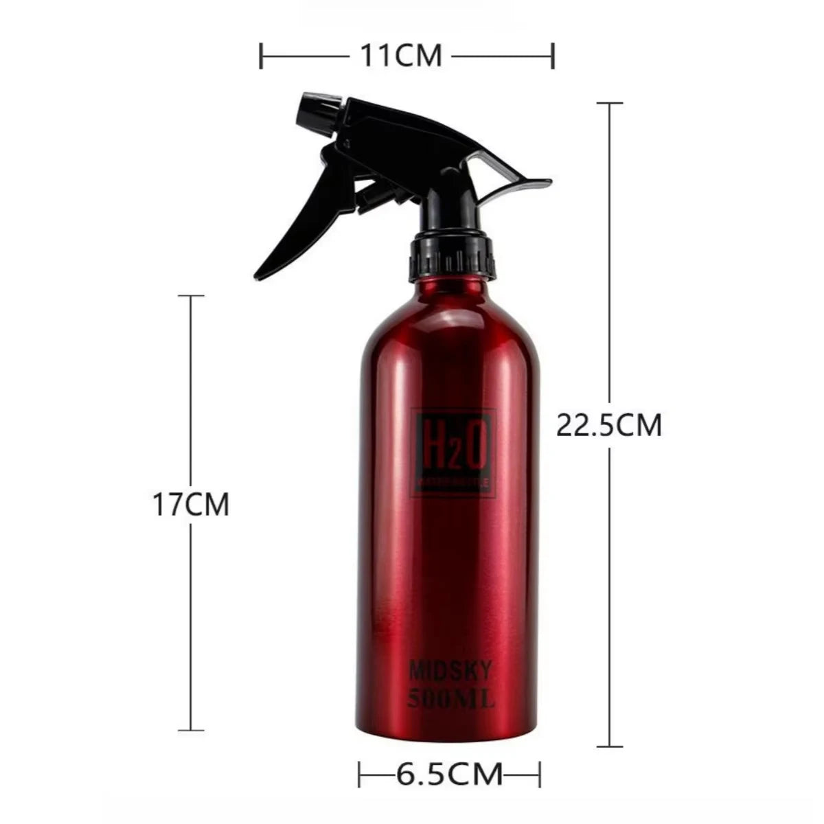 300/500ML Aluminum Spray Bottle Pro Salon Hairdressing High Pressure Refillable Sprayer Barbershop Home Use Tool Accessories