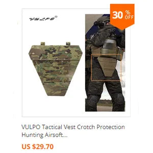 VULPO Tactical Vest EVA Side Plates Pad Dummy Plate 6x6“ Airsoft Strike Face Body Armor Protect Side Plate Hunting Vest Plate Ca