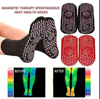 1/5pairs Tourmaline Heating Socks Winter Warm Thermal Health Care Socks Slimming Health Short Sock Magnetic Therapy Sock