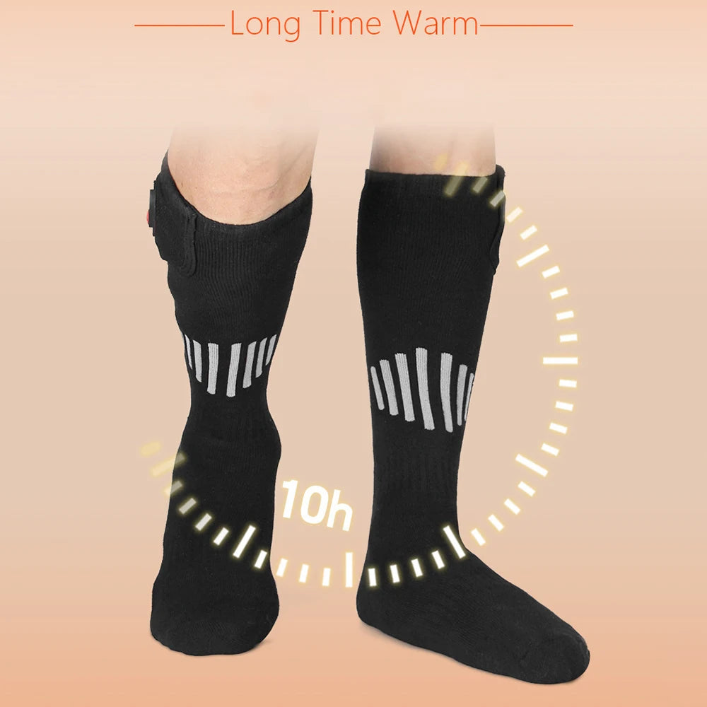 Heating Socks With Battery Box Rechargeable Anti-Cold Comfort Men Women Thermal Heated Outdoor Camping Ski Sports Winter