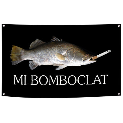 60X90 90X150CM Funny Boclat Fish Meme Flag Wall Hanging Tapestry Room Decor Double Penetration for Room Decor Dormitory Decor