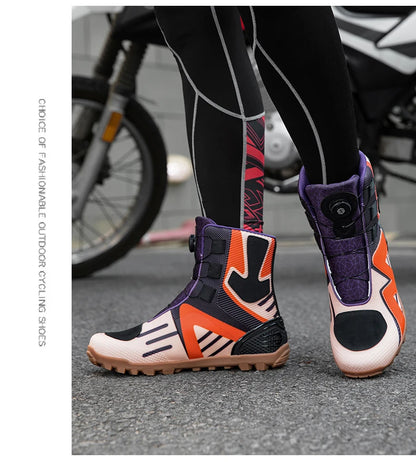 Motorcycle protective riding boots men four season fashion high top anti slip wear-resistant comfortable off-road cycling boots