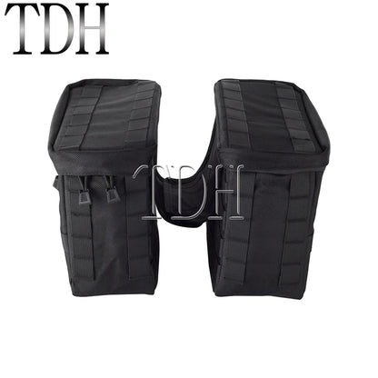 Motorcycle Saddlebag Side Tool Luggage Bag For Harley Dyna Softail Sportster XL Street Bob Low Rider FXD FXBB Travel Saddle Bags