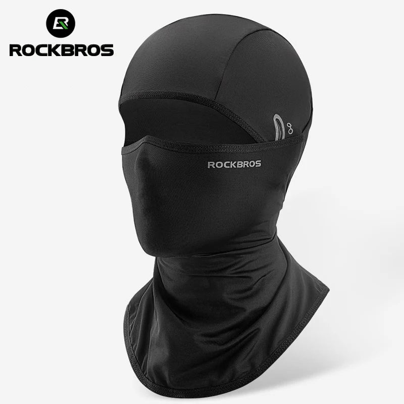 ROCKBROS Summer Ice Silk Cycling Mask Caps Outdoor Sun Protection Sports Motorcycle Cool Full Face Bicycle Mask Bike Scarf Mask