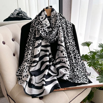 Luxury Brand Scarf Spring Summer Women Beach Sunscreen Fashion Party Shawl China Quality Silk Lady Popular Print Scarves Hijab