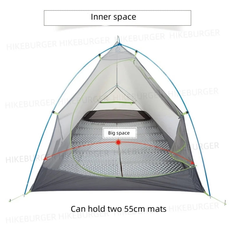 ASTA GEAR Yunque 10D Ultralight 1P Tent Outdoor Camping Fish Spine Waterproof Windproof Silicon Coating Trekking Tent