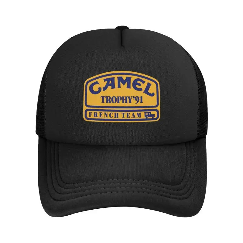Camel Trophy 91 Print Mesh Baseball Cap Men Women Summer Sun Caps Street Hip Hop Hat Outdoor Sunshade Hat Daily