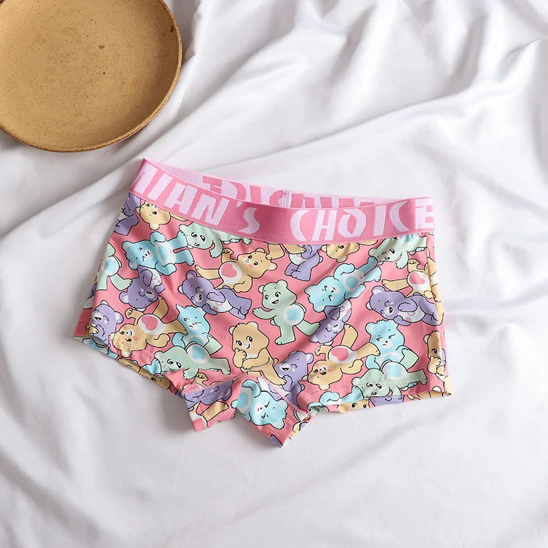 Ice Silk Women Panties Seamless Breathable Lady Underwear Sexy Safety Boxers Shorts Gradient Sports Women's Intimates Boyshorts