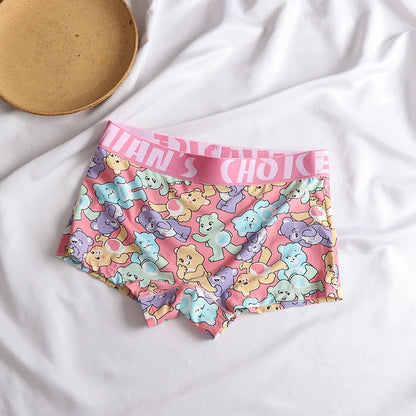 Ice Silk Women Panties Seamless Breathable Lady Underwear Sexy Safety Boxers Shorts Gradient Sports Women's Intimates Boyshorts