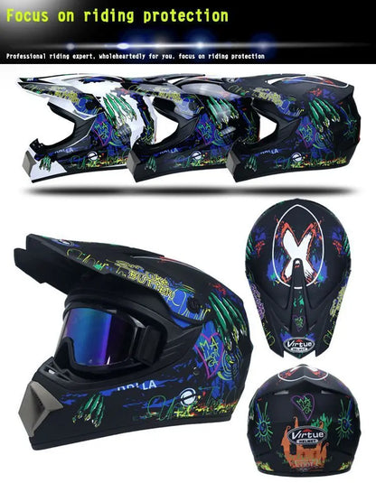 four seasons Racing Helmets Motorcycle Helmet  riding helmet and  rally Helmet Large adv Sports helmet Motocross Helmet Casco