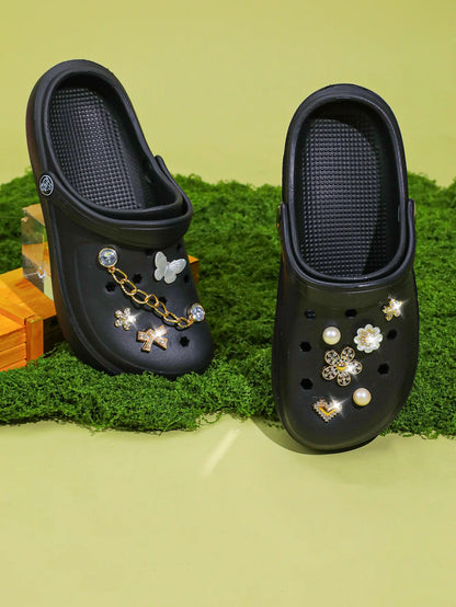 Casual Clog and Mules, Lightweight EVA Garden Shoes, Non-Slip Sandals, Breathable Slip-On Shoes for Indoor Outdoor 666