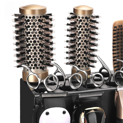 Hair Styling Tools Storage Box For Beauty Scissors Electric Clipper Comb Rack Salon Hairdressing Holder Desktop Case