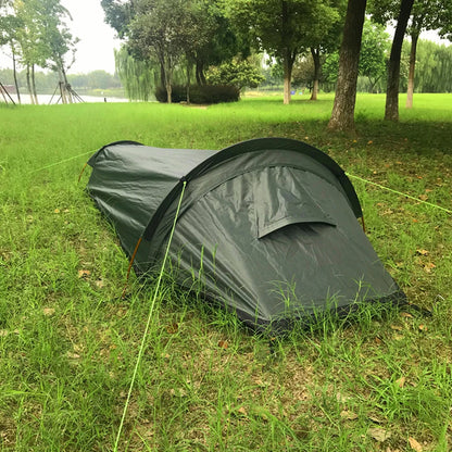 Portable Backpacking Tent Outdoor Camping Sleeping Bag Tent Beach Lightweight Single Person Sleeping Bag Tent with Storage Bag