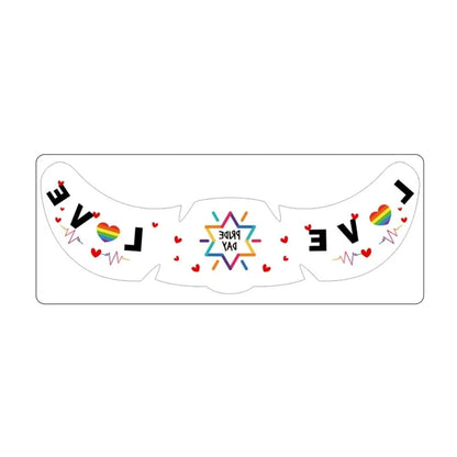 Waterproof Rainbow Freckles Face Tattoo Facial Art Disposable Face Temporary Tattoos Long Lasting Makeup Stickers Pride Month