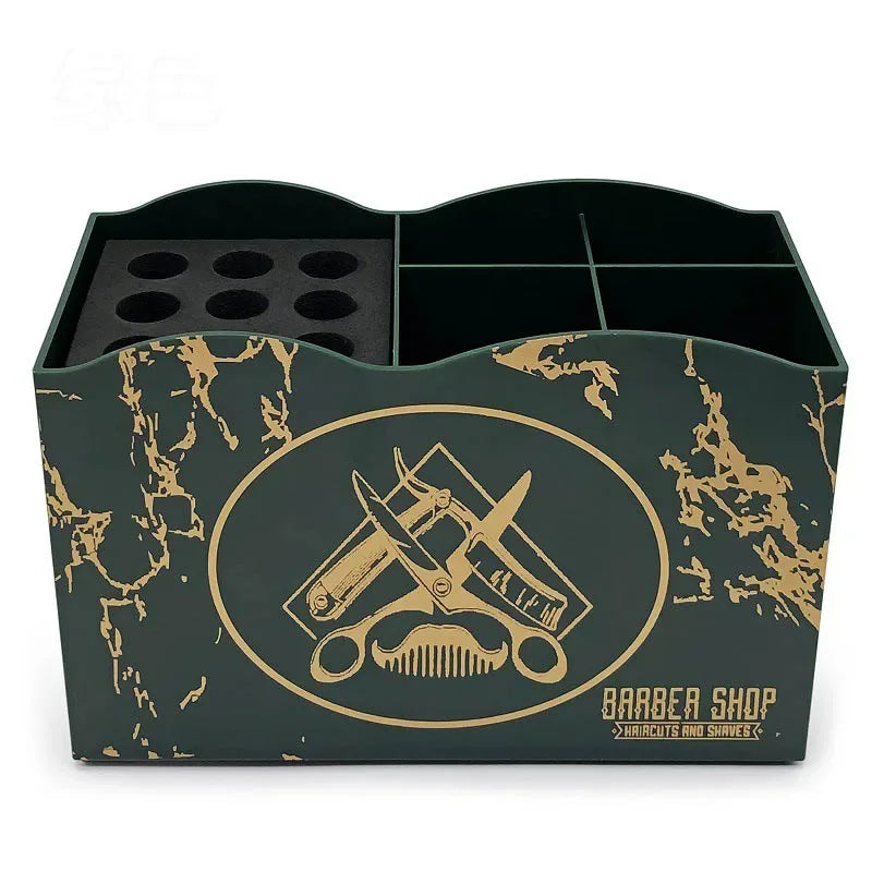 Barber Tools Storage Box Barbershop Hair Scissors Combs Clips Holder Large Capacity Rack Organizers Salon Tools Box Accessories