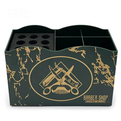 Barber Tools Storage Box Barbershop Hair Scissors Combs Clips Holder Large Capacity Rack Organizers Salon Tools Box Accessories