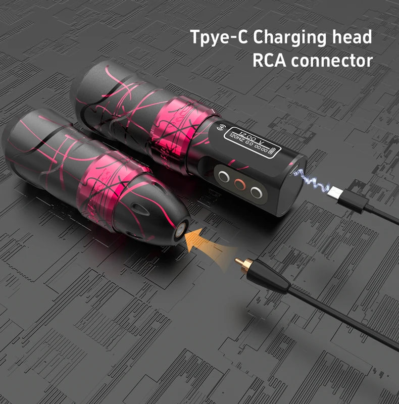 MAX Wireless Tattoo Machine Cartridge Pen 2400mAh Large Capacity Battery Coreless Motor Pen Machine For Tattoo Artists