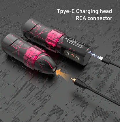 MAX Wireless Tattoo Machine Cartridge Pen 2400mAh Large Capacity Battery Coreless Motor Pen Machine For Tattoo Artists