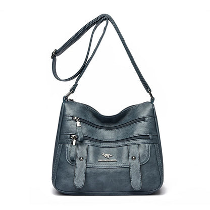 High Quality Pu Leather Messenger Crossbody Bags for Women Luxury Designer Hand Bags Purses Ladies Shoulder Bags Sac A Mian 2025