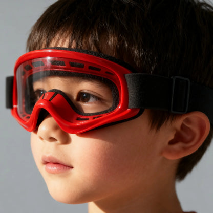 Kids Motorcycle Goggles - UV Protection Riding Glasses for Boys & Girls, Dirt Bike & ATV Windproof Eyewear