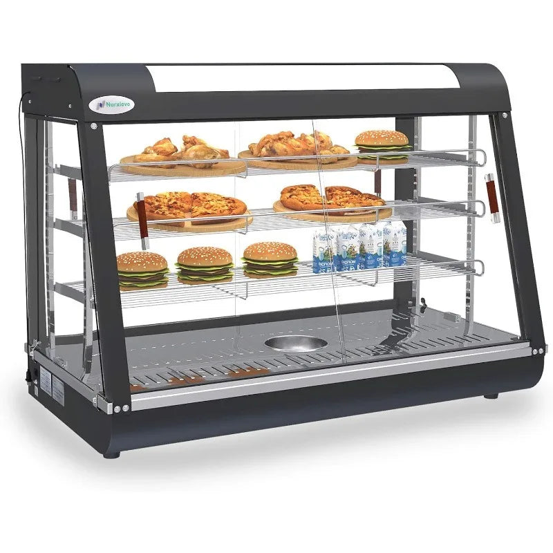 35 inch Commercial Food Warmer Countertop Pizza Warmers Display Pastry Patty Warmer