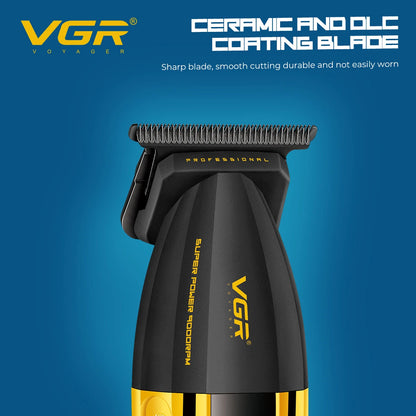 VGR Hair Trimmer Professional Hair Cutting Machine Electric Clippers Cordless Barber Haircut Rechargeable Trimmer for Men V-285
