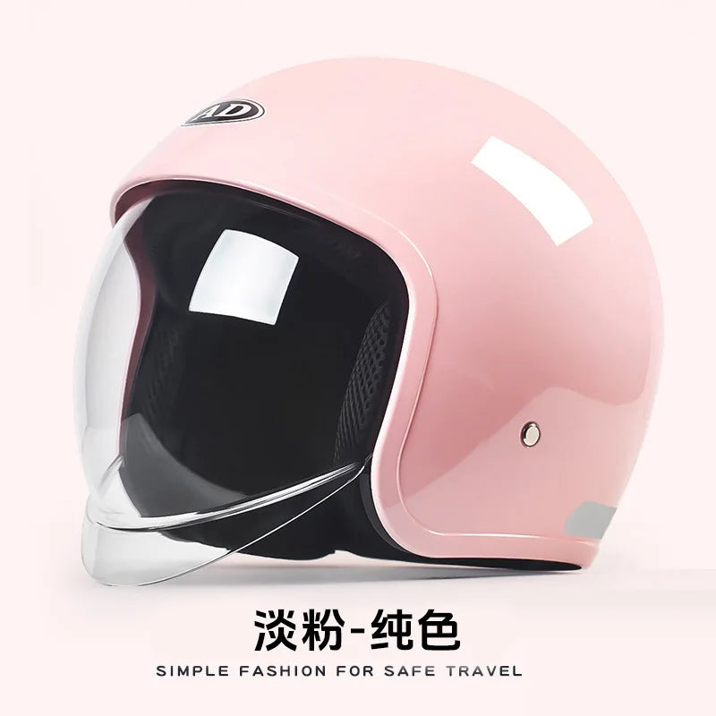 GB Certified Electric Vehicle Helmet for Men and Women All-season Universal Electric Vehicle Safety Helmet Motorcycles Winter