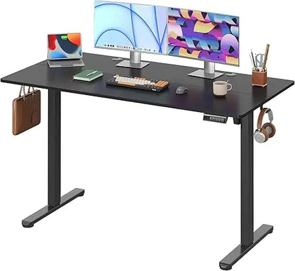 Adjustable Electric Standing Desk, 55 x 28 Inches, Deep 28 Inch Desktop for Sit-Stand Use