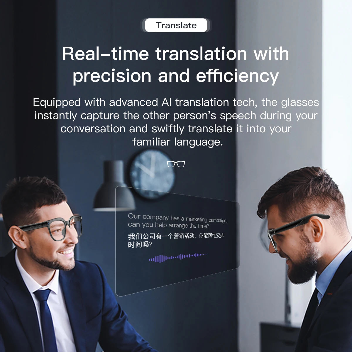 AI Smart Glasses 8MP Camera Video Recording ChatGPT Music Play Headphone Bluetooth Men Women Gifts Fashionable Glasses  2025