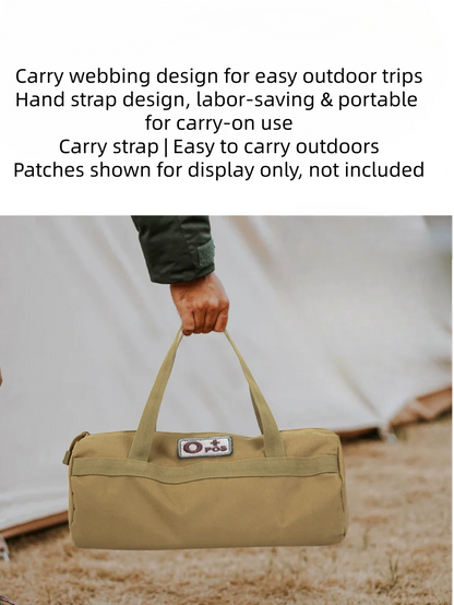 Camping Tools Storage Bag Large Capacity Cylinder Tent Stake Bag Lightweight Tent Peg Ground Nail Holder Bag for Outdoor Camping