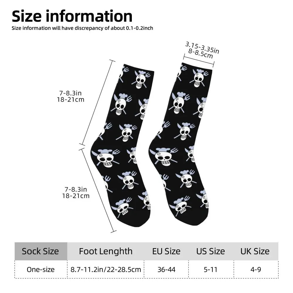 Fashion Men's Socks Harajuku Tony Tony Choppers Sock Luffys Zoros Trafalgar Law Anime Women's Socks Spring Summer Autumn Winter