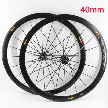 Newest 700C 40mm Road bike 6061 Aluminum alloy bicycle wheelset clincher rim Thru Axle center lock Disc brake hub for 8/9/10/11S