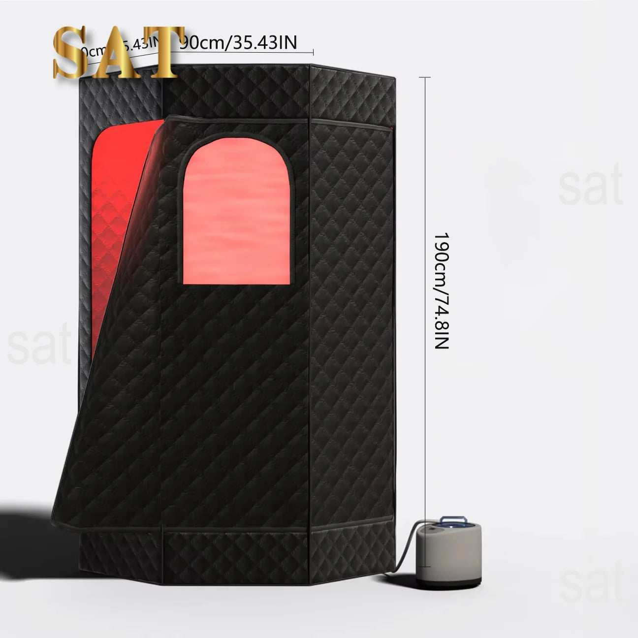 For Full Size Personal One Person Full Body Sauna Spa Deluxe Portable Steam Sauna Room for Home Relaxation