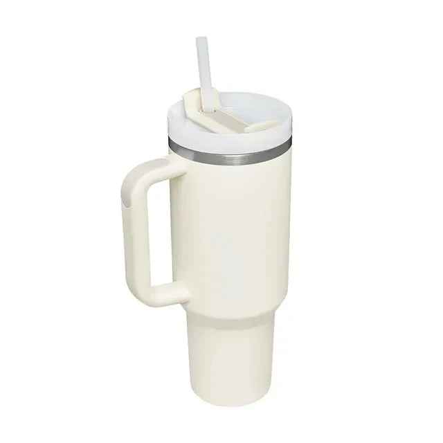 40oz H2.0, 304 Stainless Steel Vacuum Insulated Tumbler With Lid Straw For Water Cold Warm Thermal Coffee Car Cup