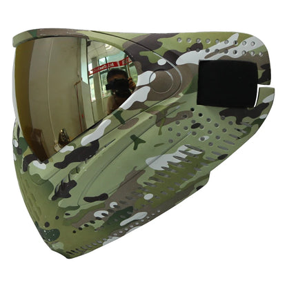 GREAT Lotus Camo Tactical PAINTBALL MASK Airsoft Mask with DYE I4 Thermal Lens