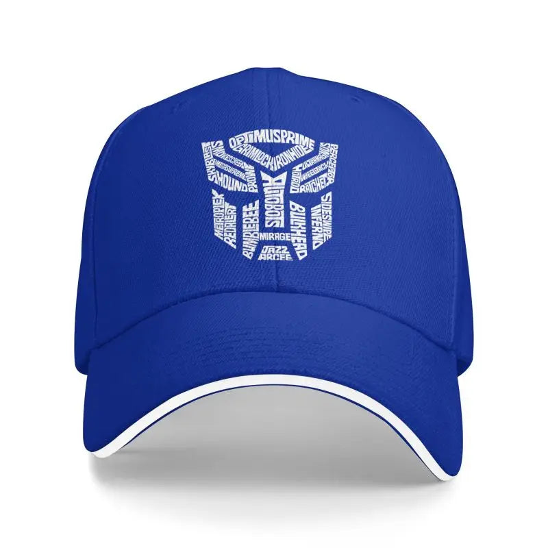 Transformer Autobots Film Print Baseball Cap Sandwich Hats Men Women Adjustable Snapback Caps Summer Sun Protection Hat